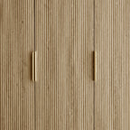 Dusklia - Hattie 3 Door Wardrobe - Light Wood