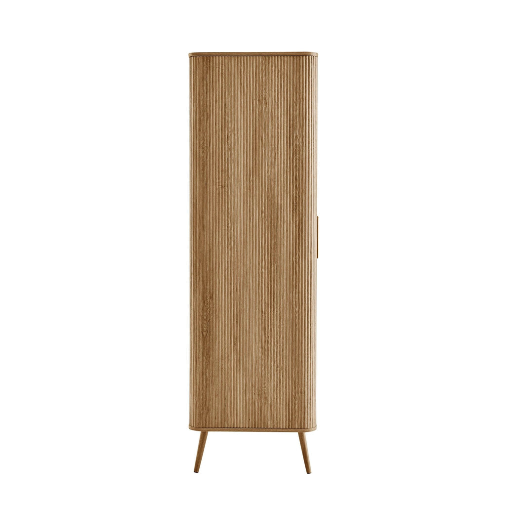 Dusklia - Hattie 3 Door Wardrobe - Light Wood