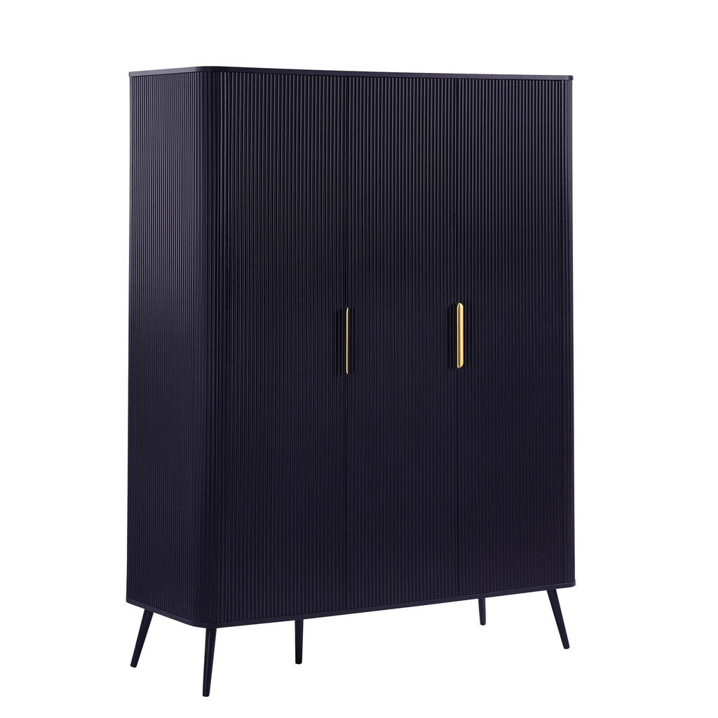 Dusklia - Hattie 3 Door Wardrobe - Midnight