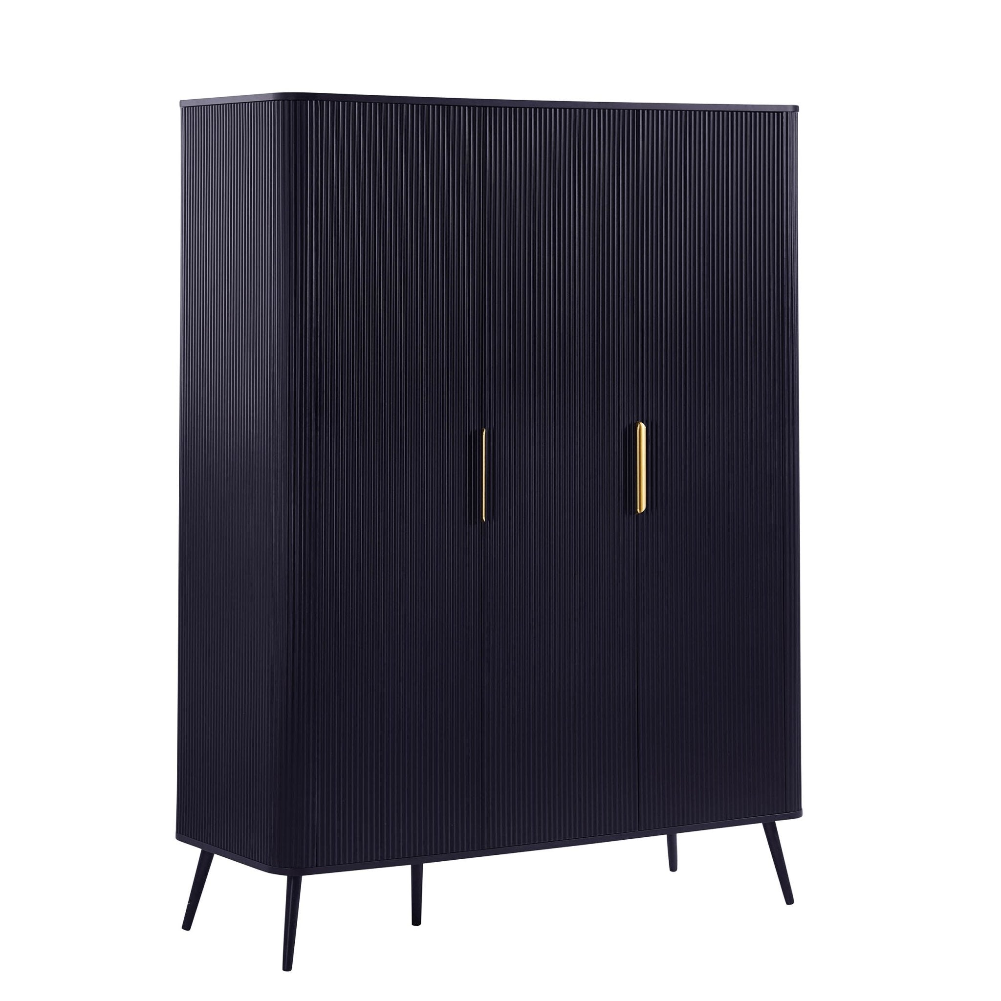 Dusklia - Hattie 3 Door Wardrobe - Midnight