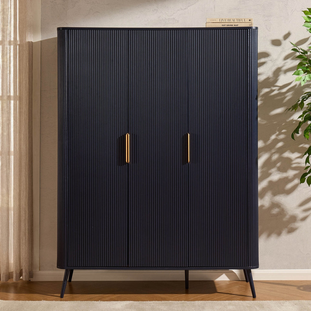 Dusklia - Hattie 3 Door Wardrobe - Midnight