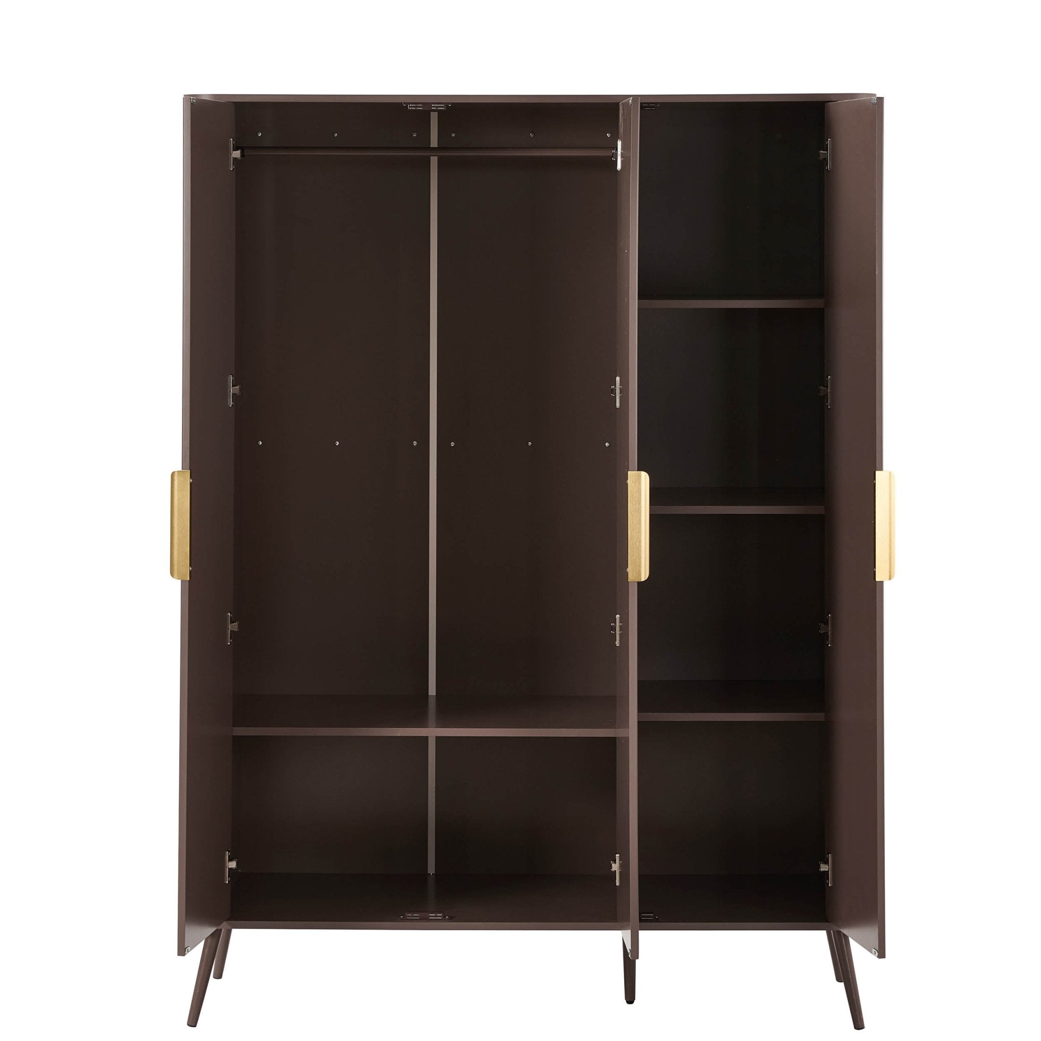 Dusklia - Hattie 3 Door Wardrobe - Mocha