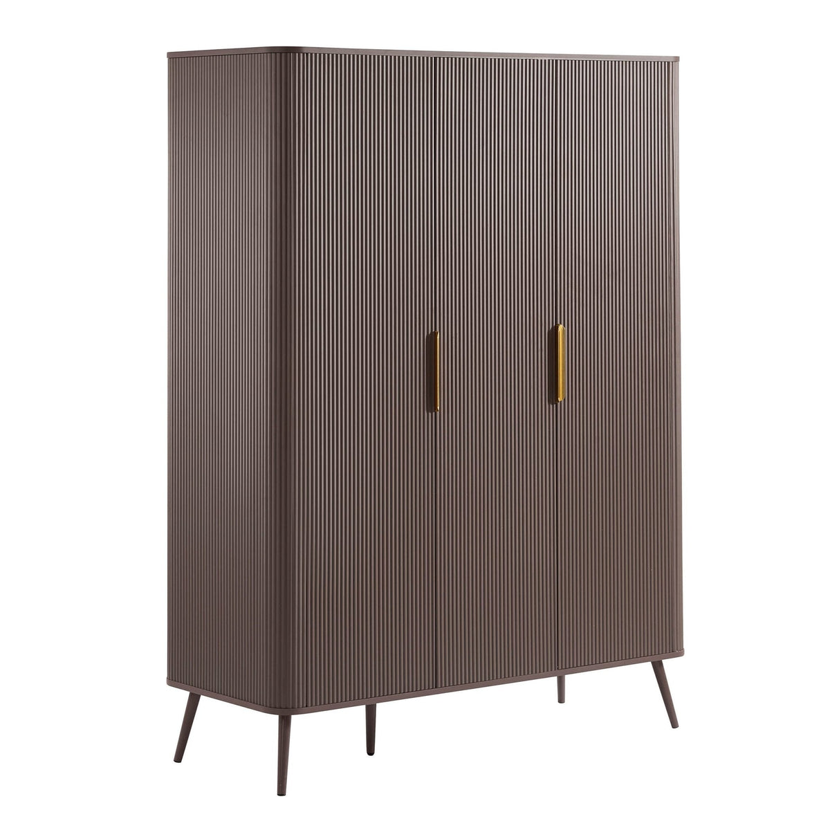 Dusklia - Hattie 3 Door Wardrobe - Mocha
