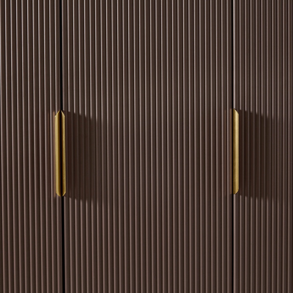 Dusklia - Hattie 3 Door Wardrobe - Mocha