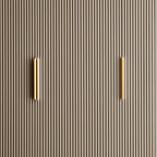 Dusklia - Hattie 3 Door Wardrobe - Taupe