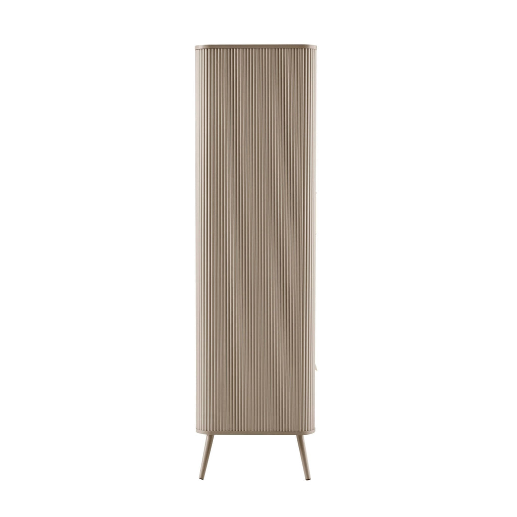 Dusklia - Hattie 3 Door Wardrobe - Taupe