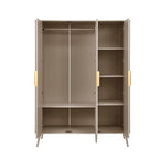 Dusklia - Hattie 3 Door Wardrobe - Taupe