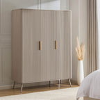 Dusklia - Hattie 3 Door Wardrobe - Taupe