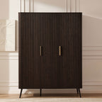 Dusklia - Hattie 3 Door Wardrobe - Walnut
