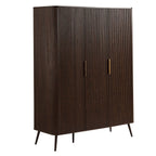 Dusklia - Hattie 3 Door Wardrobe - Walnut