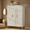 Dusklia - Hattie 3 Door Wardrobe - Warm White