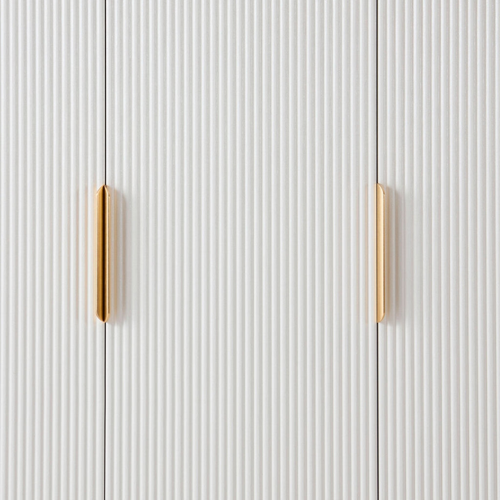 Dusklia - Hattie 3 Door Wardrobe - Warm White
