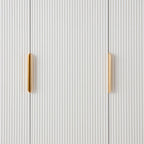 Dusklia - Hattie 3 Door Wardrobe - Warm White