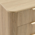 Dusklia - Hattie 3 Drawer Large Chest - Light Wood