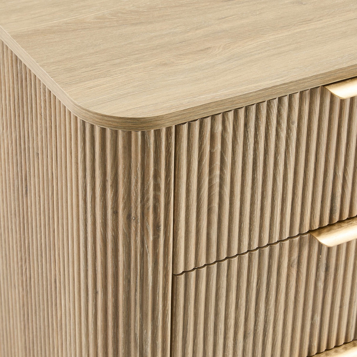 Dusklia - Hattie 3 Drawer Large Chest - Light Wood