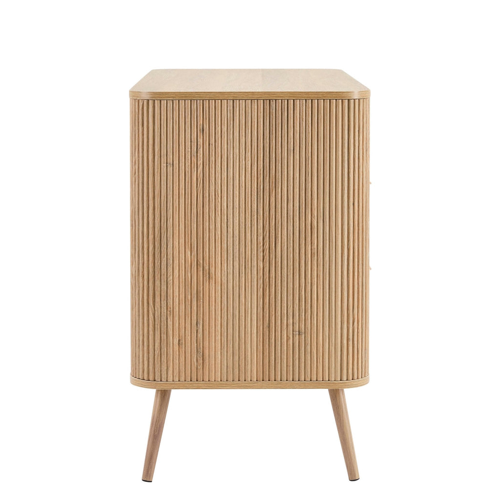 Dusklia - Hattie 3 Drawer Large Chest - Light Wood
