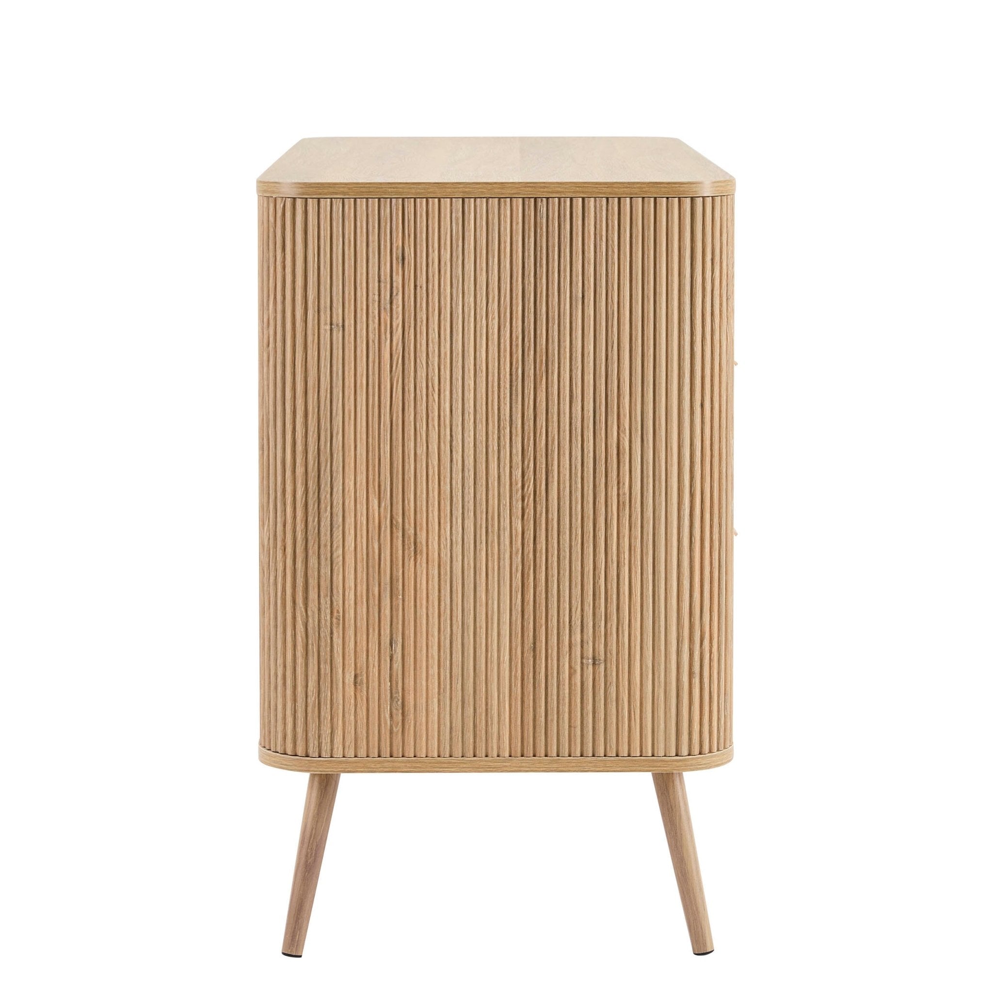 Dusklia - Hattie 3 Drawer Large Chest - Light Wood