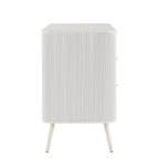 Dusklia - Hattie 3 Drawer Large Chest - Warm White