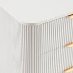 Dusklia - Hattie 3 Drawer Large Chest - Warm White