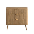 Dusklia - Hattie 3 Drawer Small Chest - Light Wood