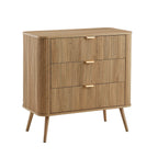 Dusklia - Hattie 3 Drawer Small Chest - Light Wood