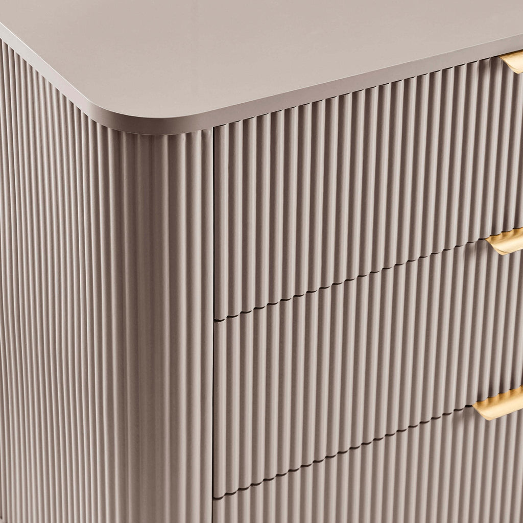 Dusklia - Hattie 3 Drawer Small Chest - Taupe