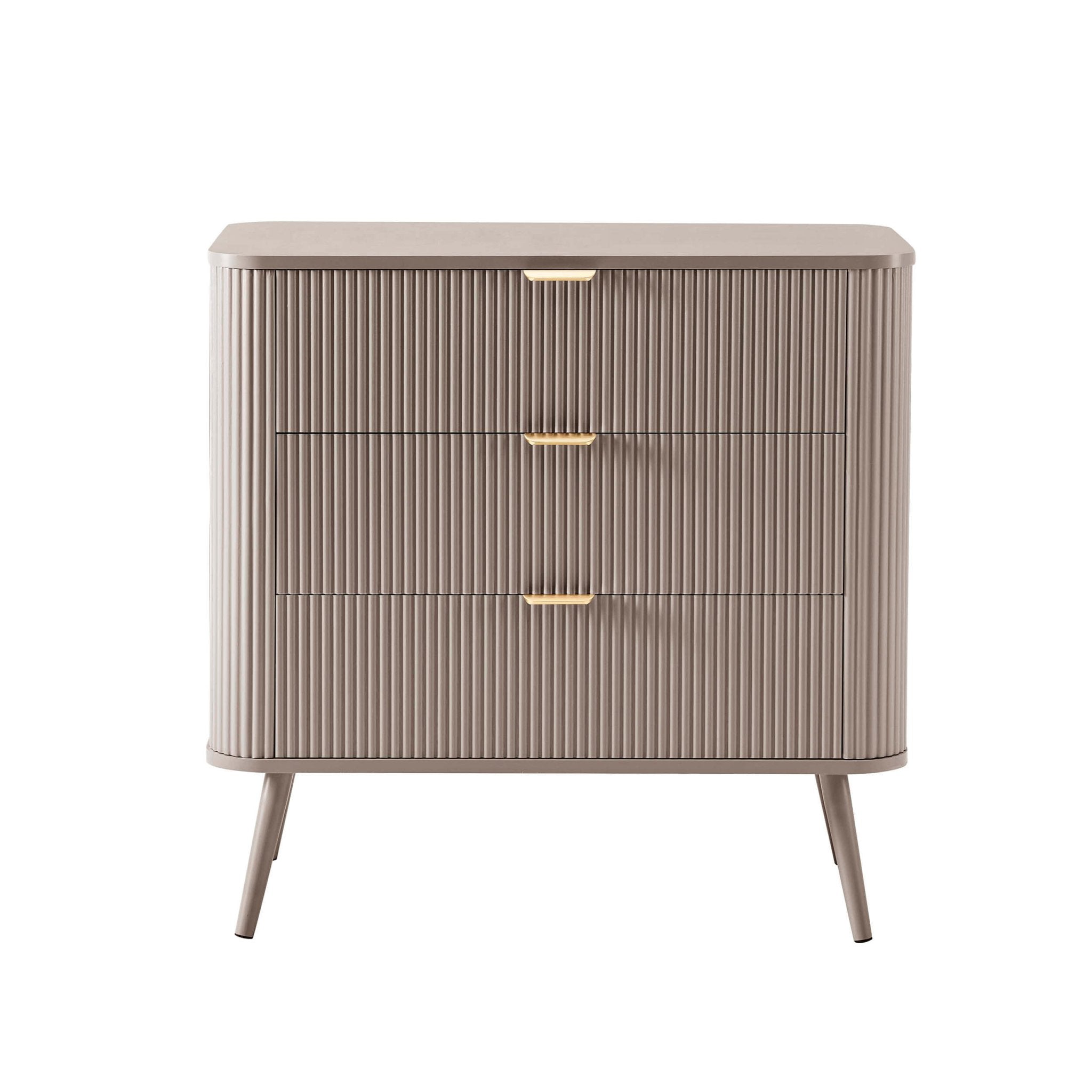 Dusklia - Hattie 3 Drawer Small Chest - Taupe