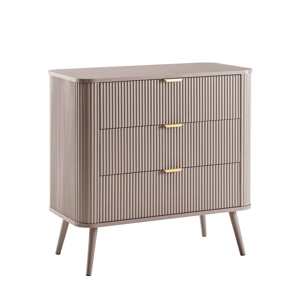Dusklia - Hattie 3 Drawer Small Chest - Taupe