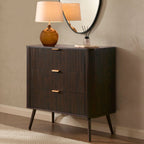 Dusklia - Hattie 3 Drawer Small Chest - Walnut
