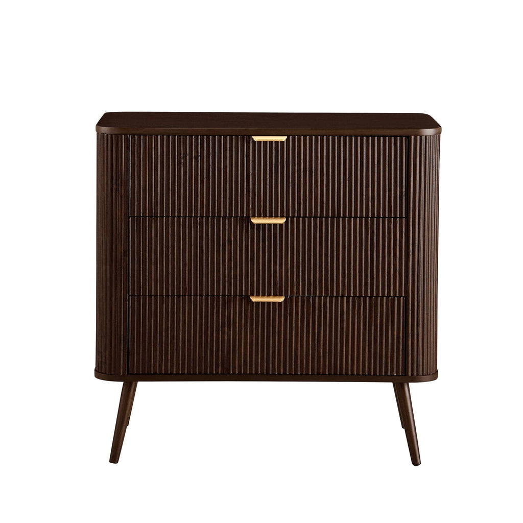 Dusklia - Hattie 3 Drawer Small Chest - Walnut