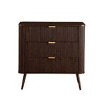 Dusklia - Hattie 3 Drawer Small Chest - Walnut