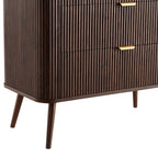 Dusklia - Hattie 3 Drawer Small Chest - Walnut