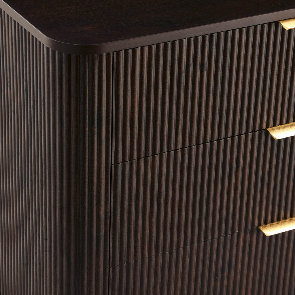 Dusklia - Hattie 3 Drawer Small Chest - Walnut