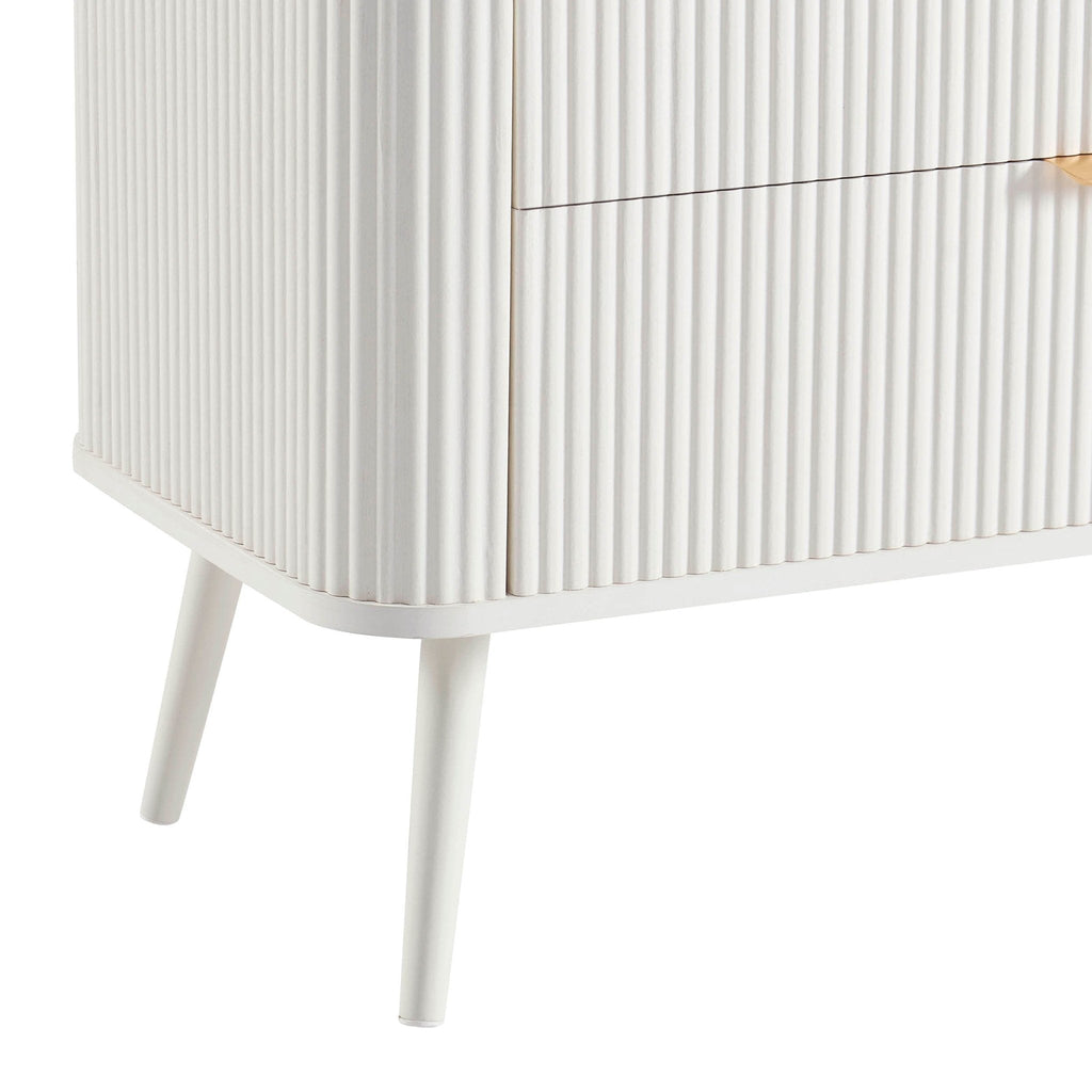 Dusklia - Hattie 3 Drawer Small Chest - Warm White