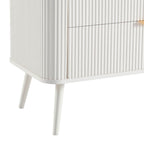 Dusklia - Hattie 3 Drawer Small Chest - Warm White