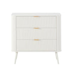 Dusklia - Hattie 3 Drawer Small Chest - Warm White