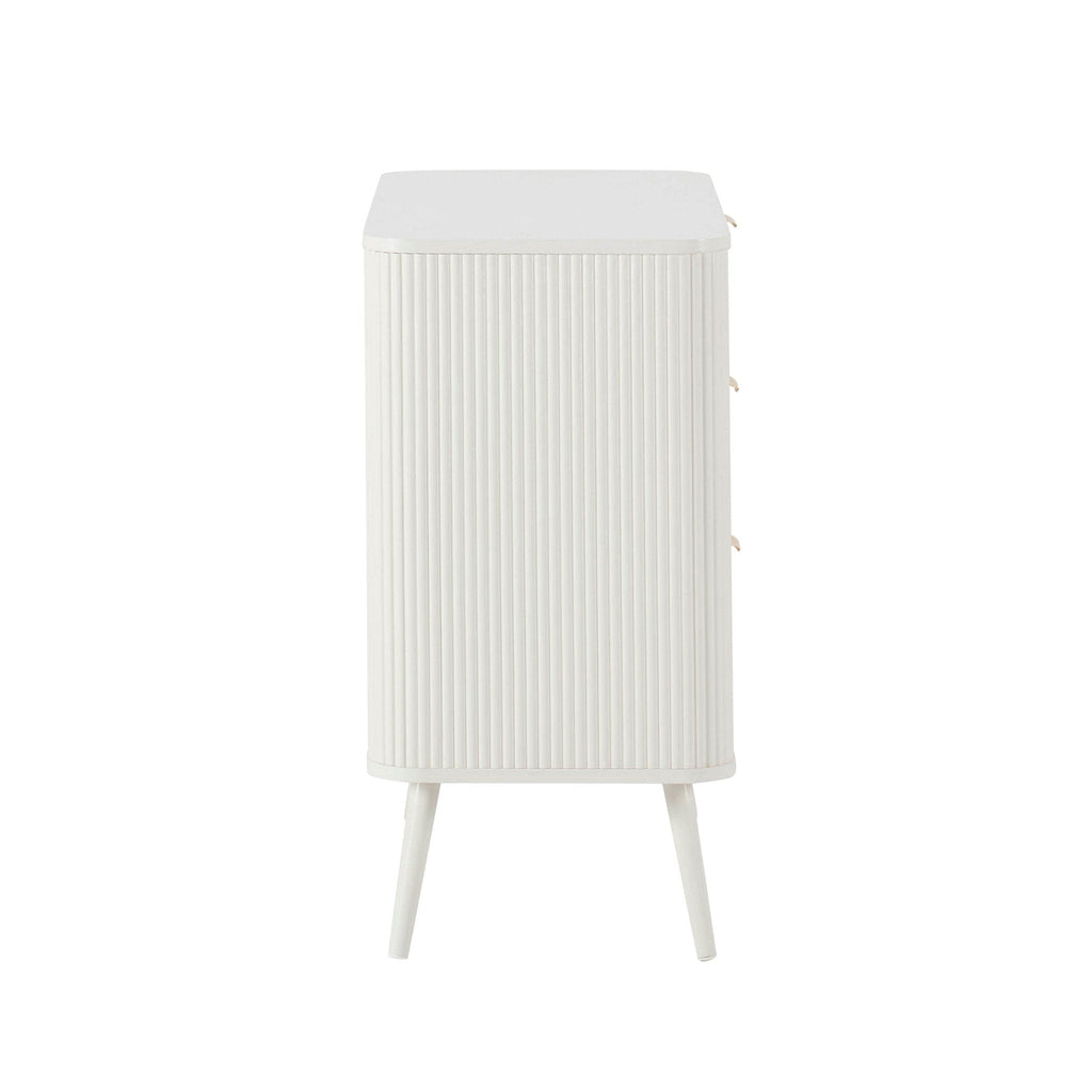 Dusklia - Hattie 3 Drawer Small Chest - Warm White