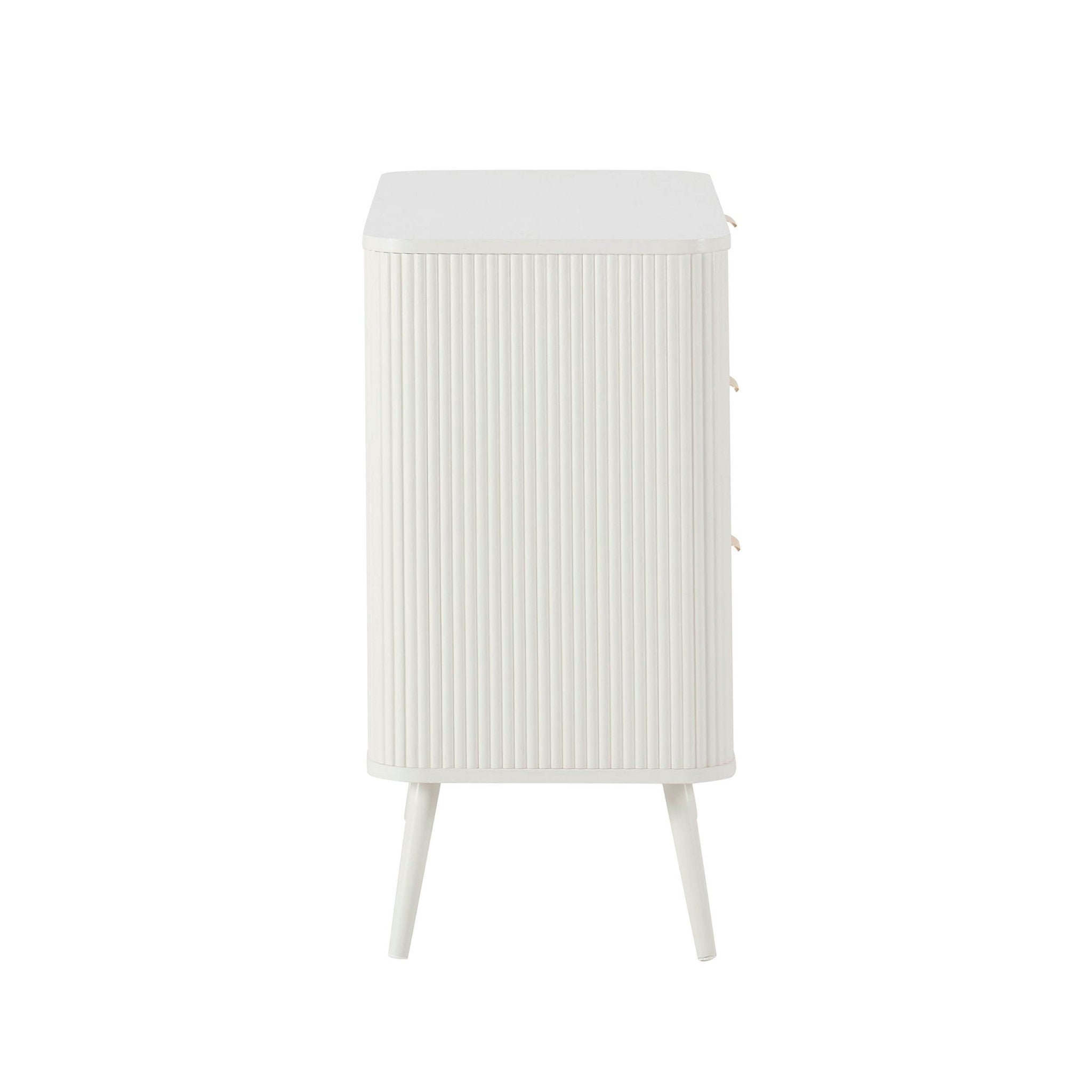 Dusklia - Hattie 3 Drawer Small Chest - Warm White