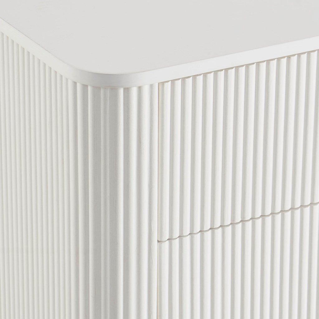 Dusklia - Hattie 3 Drawer Small Chest - Warm White