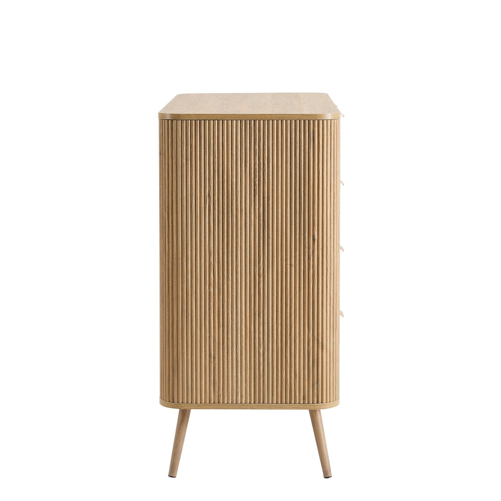 Dusklia - Hattie 5 Drawer Chest - Light Wood