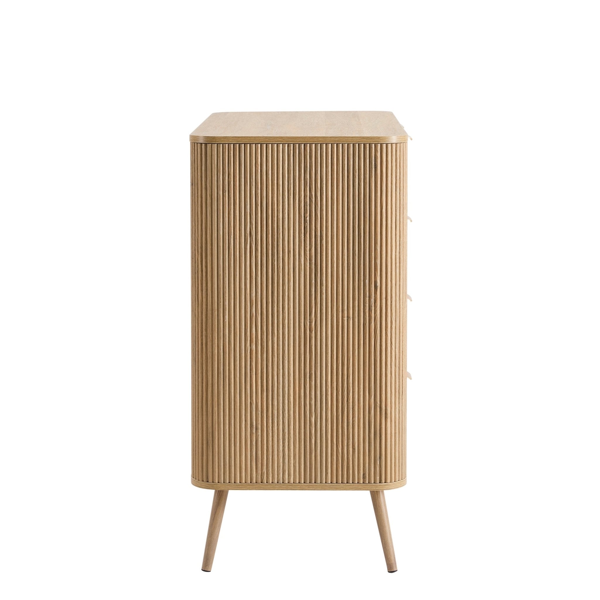 Dusklia - Hattie 5 Drawer Chest - Light Wood
