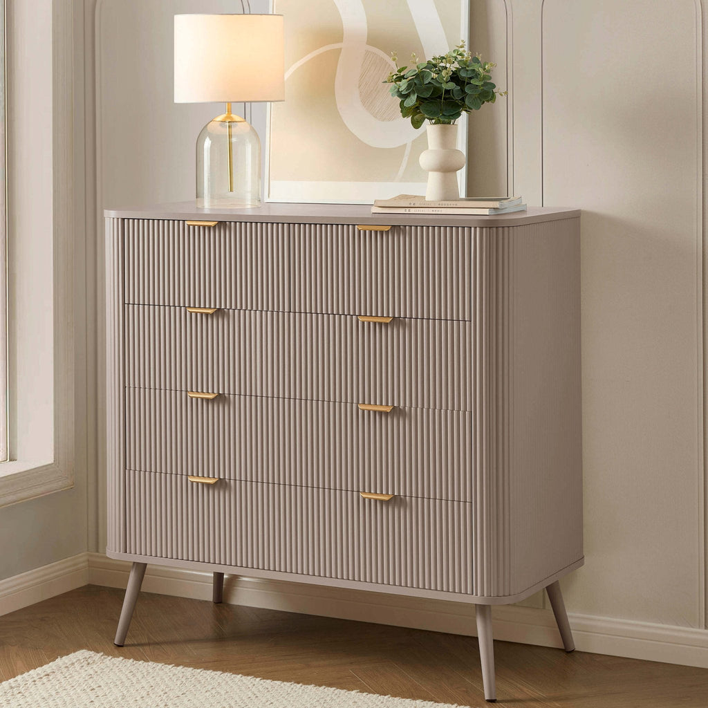 Dusklia - Hattie 5 Drawer Chest - Taupe