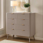 Dusklia - Hattie 5 Drawer Chest - Taupe