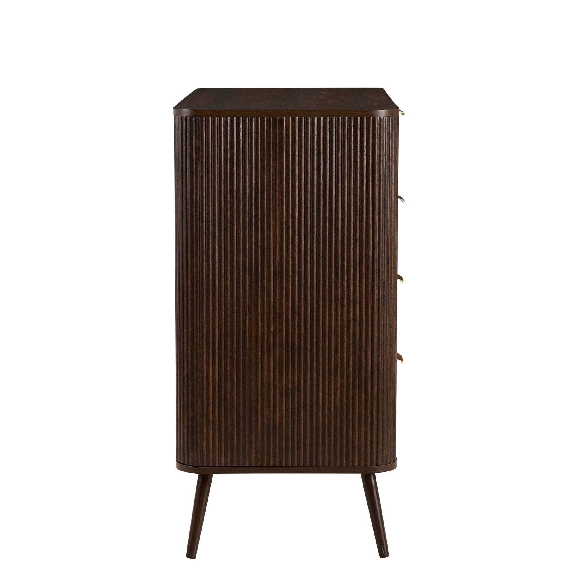 Dusklia - Hattie 5 Drawer Chest - Walnut
