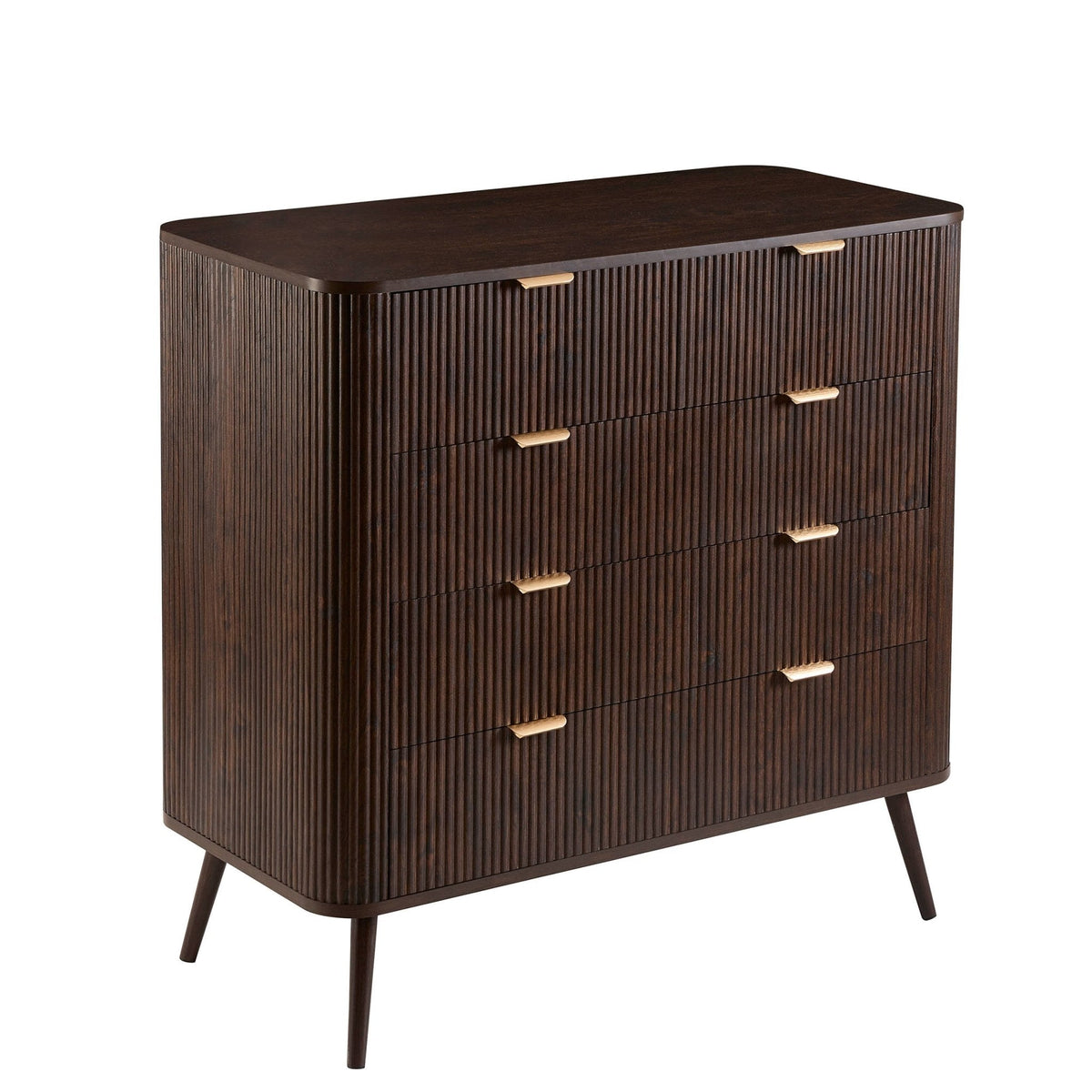 Dusklia - Hattie 5 Drawer Chest - Walnut