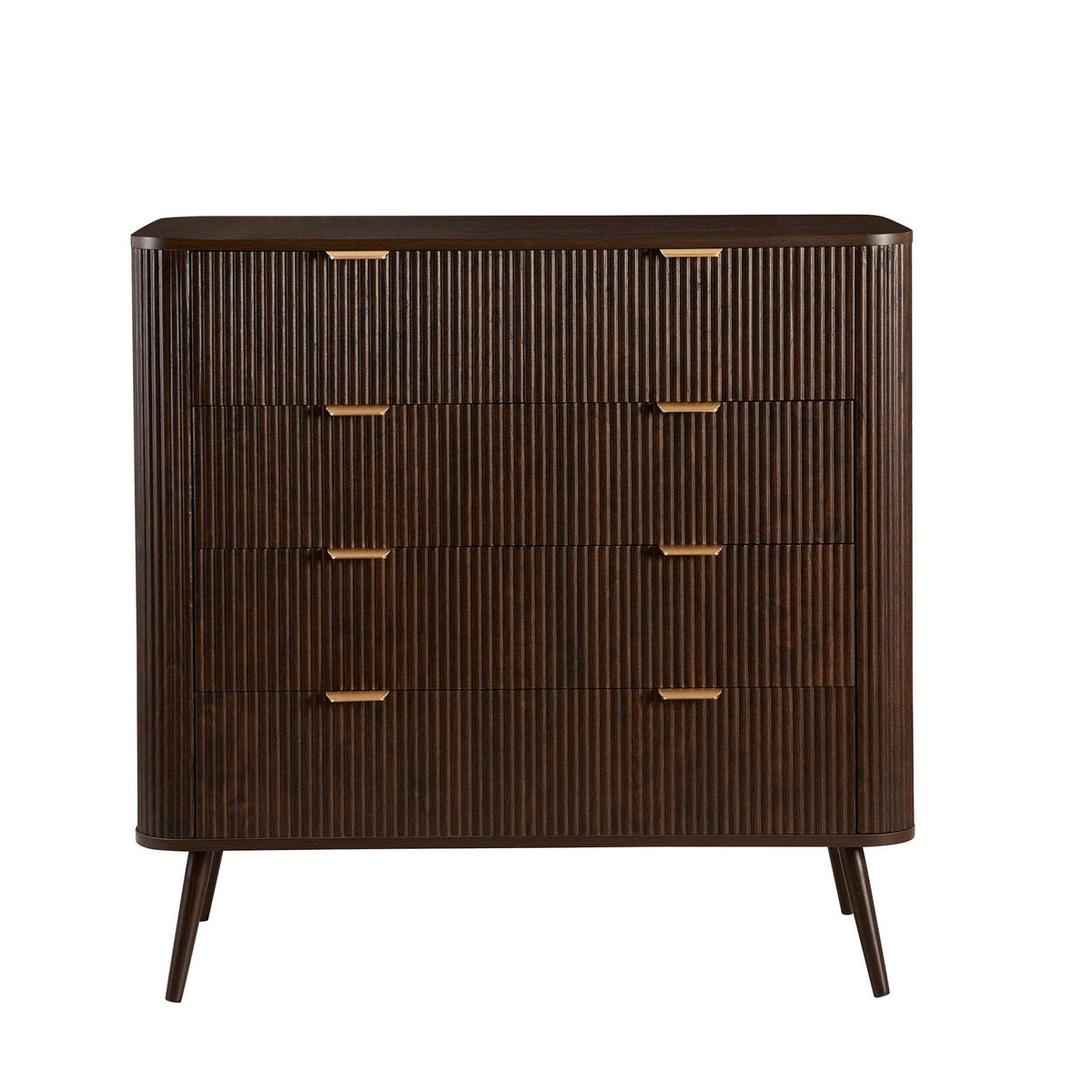 Dusklia - Hattie 5 Drawer Chest - Walnut