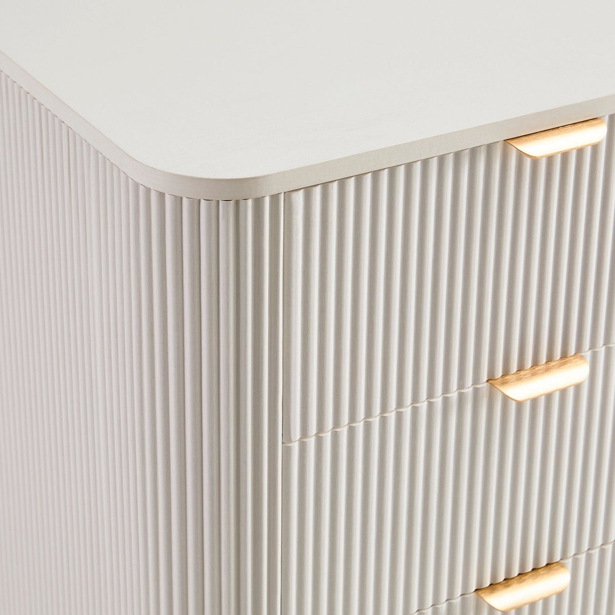 Dusklia - Hattie 5 Drawer Chest - Warm White