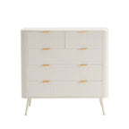 Dusklia - Hattie 5 Drawer Chest - Warm White