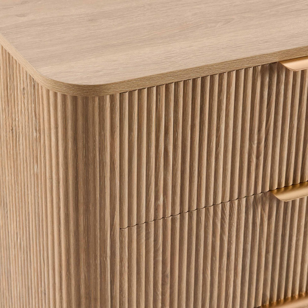 Dusklia - Hattie 6 Drawer Large Chest - Light Wood