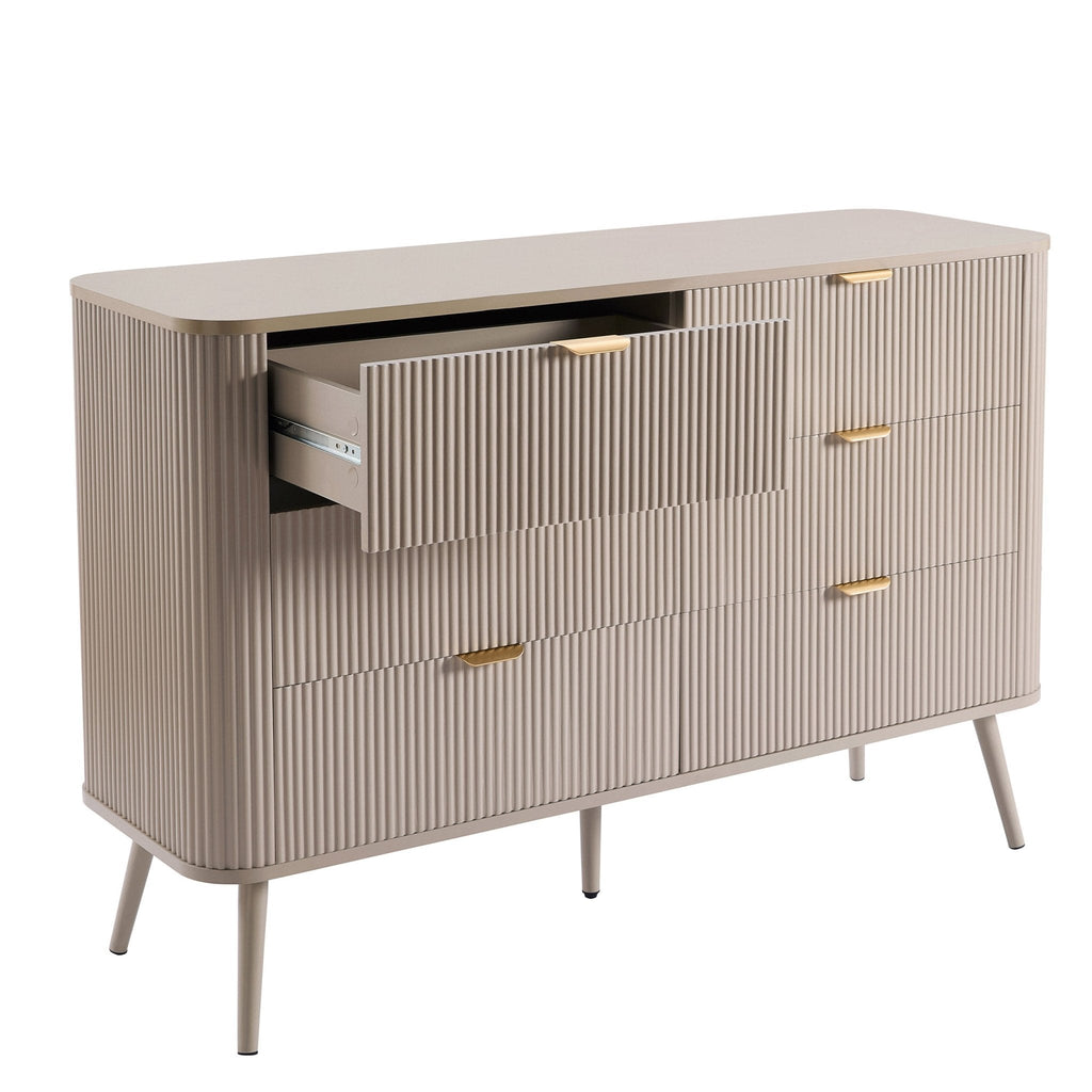 Dusklia - Hattie 6 Drawer Large Chest - Taupe